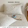 Fronhas de gaze dupla camada 100% algodão, frescas e simples, conjunto de dois, macias e respiráveis, adequadas para dormir de uma pessoa