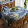 Toalha de mesa estilo pintura a óleo vintage francesa, à prova d'água e à prova de óleo, tapete de mesa sem lavagem, novo modelo 2026, luxo leve com toque de alta qualidade, capa de mesa de centro