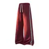 Pantalones de chándal de otoño nuevos y modernos de pierna recta plisados de pierna ancha hasta el suelo para hombres y mujeres, estilo americano modernos de corte holgado versátiles para deporte y uso casual