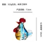 Zibo manualidades de esmalte de colores adornos cuckoo pollo gallo gallina animal productos de vidrio Boshan estatua venta al por mayor transfronteriza