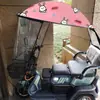 Triciclo Elétrico Phoenix Capota de Chuva para Carro Capa Transparente para Chuva Capota para Idosos no Trajeto para Casa Carro Pequeno Capota de Chuva Totalmente Fechada