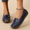 Sapatos femininos plus size transfronteiriços novos sapatos de feijão de sola macia sapatos baixos casuais femininos leves slip-on sapatos de mãe
