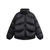 Chaqueta Retro Americana de Cuello Alto Resistente al Frío con Relleno de Plumón de Pato Blanco para Mujer 2025 Invierno Nueva Chaqueta de Algodón Cálida y Engrosada