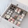 Caixa organizadora de gaveta expansível para separar e organizar cosméticos, utensílios de cozinha e itens diversos na mesa