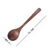 Cuchara de madera estilo japonés mango largo cuchara de madera cuchara sopera cuchara hogar sopa ramen cuchara de madera pequeña mango largo alto valor de color venta al por mayor