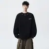 Nova Blusa de Moletom Dopamina com Letras Masculina Outono/Inverno 2026 Tendência Personalidade Top Jaqueta Solta para Adolescentes
