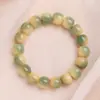 Contas de oração Bodhi naturais para enrolar no dedo pulseira macia de raiz de Bodhi pele yin pulseira de oração budista barril estilo antigo cordão de mão itens de brincadeira cultural homens atacado