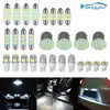 Kit combinado de LEDs para carro 28 Peças T10 lâmpada de seta largura lâmpada de leitura de ponta dupla lâmpada de placa de licença lâmpada interna