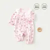 Mameluco para bebé, pijama de algodón puro para primavera y otoño para recién nacidos, mameluco para bebé, ropa de otoño para bebés