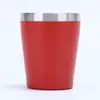 Copo de carro mini cor sólida 8oz transfronteiriço, copo térmico de aço inoxidável 304, copo a vácuo de camada dupla portátil para escritório