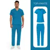 Ropa de Trabajo para Hospital, Doctor, Enfermera de Talla Europea para Hombre Ropa Lavable a Mano Ropa de Enfermera Ropa de Trabajo Uniforme de Enfermera para Salón de Belleza