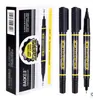 Baoke Mp2906 Marcador Pequeño de Doble Punta Base Agua Pluma Marcadora Pincel de Pintar para Niños Punta Fina Marcador Negro