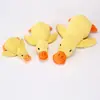 Brinquedo de Pelúcia para Cachorro Pato Sonolento Brinquedo Filhote com Som Resistente à Mordida Brinquedo para Dentição de Cachorro Pato Amarelo Pequeno Brinquedo para Pet