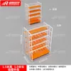 Miniso Vitrine de Ilha Laranja Dupla Face Loja de Joias Boutique, Lingerie, Produtos para Bebê, Papelaria, Pet Shop, Capas de Celular, Prateleira de Produtos Premium