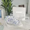 Estilo Europeo Lujo Ligero Moda Serie de Encaje de Hierba Tang Plato de Cena Occidental Exquisito Hueso de China Tazón para Fideos Vajilla Plato de Frutas para Uso Comercial y Doméstico
