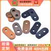 Fivela de Couro de Dois Furos Sinal Decorativo para Roupas e Bagagem Botão de Couro Genuíno Etiqueta de Couro Preto Marrom Fivela de Roupa Fivela Nariz de Porco de Couro PU