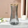 Vaso de Vidro em Formato de Cone Estilo Nórdico Ins Simples Grande Transparente para Bambu da Sorte Hidropônico Ornamento de Arranjo de Flores para Mesa de Escritório Sala de Estar
