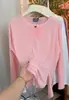Camiseta de Manga Longa Leve e Respirável com Barra Fendida para Verão, Proteção Solar, Versátil, Solta, Cobertura, Tendência, Top de Manga Longa com Proteção Solar para Mulheres em Estoque