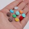 10mm yeso fondo plano resina diamante mineral cristal racimo cóncavo-convexo accesorios de joyería parche de joyería DIY en stock