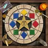Toalha de mesa de cartas de Tarot, pano decorativo para jogos de tabuleiro, toalha de mesa de veludo com constelação de sol e lua, toalha de mesa de feira estilo ins