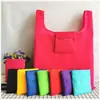 Bolsa de Compras Plegable Portátil para Supermercado al por Mayor, Ecológica, de Tela Oxford 210D, Tipo Chaleco, con Logo Imprimible