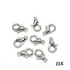 Fecho Lagosta Galvanizado 302 Liga de Zinco Acessórios de Joia DIY Conexão de Colar Pulseira Chaveiro 12mm, 14mm