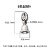 Colgante de Campana Vajra Incrustado de Diamantes de Plata de Ley S925 Separador para Pulsera de Joyería DIY con Cuentas Accesorios para Pulseras de 108 Cuentas