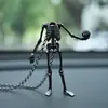 Colgante Creativo de Esqueleto Hueco Sin Cabeza Cadena Gótica de Halloween para Clavícula Collar de Calavera de Mano con Diamantes