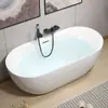 Bañera Acrílica Integrada Sin Costuras de Alta Gama de Tamaño Pequeño para una Persona, de Uso Doméstico para Baño, Independiente para Adultos