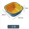 Cesta Drenadora de Doble Capa Juego de Seis Piezas para Uso Doméstico, Lavado de Verduras y Frutas, Filtrado de Agua, Cocina Sala de Estar Multifuncional Cesta de Almacenamiento para Frutas
