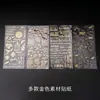 Papoula DIY Adesivos de Resina de Cristal Material Dourado Autoadesivo Preenchimento Decoração de Mesa Letras Adesivos Transparentes
