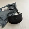 Nova Bolsa de Cintura em Nylon Meia-Lua para Mulheres Estilo Simples ao Ar Livre Bolsa para Celular Ultra-leve Portátil Bolsa de Peito Alça de Ombro Ajustável Dropshipping Disponível