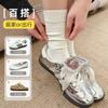 Calcetines para Mujer, Calcetines de Algodón Puro para Otoño, Calcetines Holgados de Media Pantorrilla, Calcetines de Invierno Antibacterianos Sin Costuras, Calcetines 100% Algodón para Mujer de Zhuji
