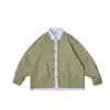 ROPUCHA Marca Original Chinesa Tendência Jaqueta de Trabalho Masculina Estilo Militar Jaqueta Falsa de Duas Peças Top Primavera/Outono FJ134