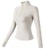 Cross-border Half Zip Yoga Suit Tight-fitting Slim-fit Esportes Top Light Jaqueta de Luxo Outono Novas Mulheres