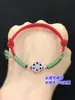 Plata pura s999 Azul Quemado Pegamento Flor Pequeña Agujero Grande Cuentas Separadas Cuentas Planas Pulsera de Cuerda Trenzada para Mano Collar Accesorios hechos a mano para DIY