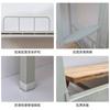 Cama litera de acero de doble capa superior e inferior Shuangwei para estudiantes con combinación de armario y zapatero Cama de hierro Dormitorio para personal de fábrica