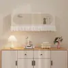 Funda de aire acondicionado estilo crema de dibujos animados, cubierta antipolvo de pared, cortina de cobertura completa bloqueadora de viento, cortina decorativa de tela para el hogar