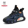 Sapatos Infantis Bobodou Tênis Esportivos Infantis 2026 Novo Estilo Outono Inverno Superfície de Couro Impermeável Sapatos Infantis para Crianças de Meia-Idade e Mais Velhas