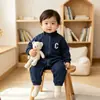 Ropa Coreana para Bebé Otoño Nueva Ropa de Bebé de una Pieza Primavera y Otoño Estilo Occidental Casual Traje de Bebé Junio-Septiembre