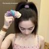 Anillo para el Pelo de Máscara Ancho Ampliado Sin Costuras Elástico Alto Combinación Perfecta Nueva Diadema para Cola de Caballo Alta Cuerda para el Pelo Femenina de Tendón de Cuero Tocado
