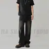 Sudeste Asiático Venda Quente Jeans Reto Degradê Masculino Americano High Street Retrô Solto High-End Tendência Fabricante Atacado