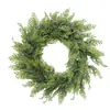 Guirlanda de Material Macio de Pinheiro e Cipreste, Rattan PE Completo, Guirlanda de Folha de Cipreste Simulada, Pendente Festivo para Porta, Decoração de Planta Verde, Árvore de Natal, Vários Tamanhos