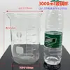Copo medidor de vidro com escala resistente ao calor pode ser aquecido laboratório copo de vidro transparente//ml mililitro