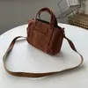 Bolso Bandolera Retro de Pana Japonés y Coreano, Estilo Artístico y Sencillo, Bolso de Hombro para Estudiante, Bolso de Mano Boston Forma de Almohada