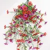 Enredadera Artificial de Campanilla de la Mañana Transfronteriza Colgante de Pared Decoración de Jardín Exterior Flores Falsas Arte Floral Artificial Flores Colgantes Plantas Verdes