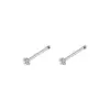 Mini Pendientes Pequeños de Botón Cuatro Estaciones Piercings Nasales Simples Versátiles Pendientes para Cartílago Auricular Cuidado del Agujero de la Oreja Pendientes Exquisitos de Circonita Verano Mujeres