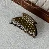 Pinza de garra de acetato estilo coreano Alan, tamaño mediano clásico, para peinados semi-recogidos, accesorio para el cabello tipo pinza de tiburón elegante y exquisito para la parte trasera de la cabeza