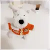 [Solo Ropa] Ropa para Cachorros West Highland Accesorios Lindos Suéter Sombrero Set de Abrigo