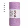 Algodón Hueco Hilo Redondo Espesor Medio Hilo Sencillo Hecho a Mano diy Bolsa de Crochet Sombrero Zapatillas Material para Bolsas